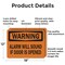 Signmission Alarm Will Sound If Door Is Opened OSHA Warning Sign, Aluminum, 18in W x 12in L, 2PK OS-2PACK-WS-A-1218-L-19642 - alternate 6